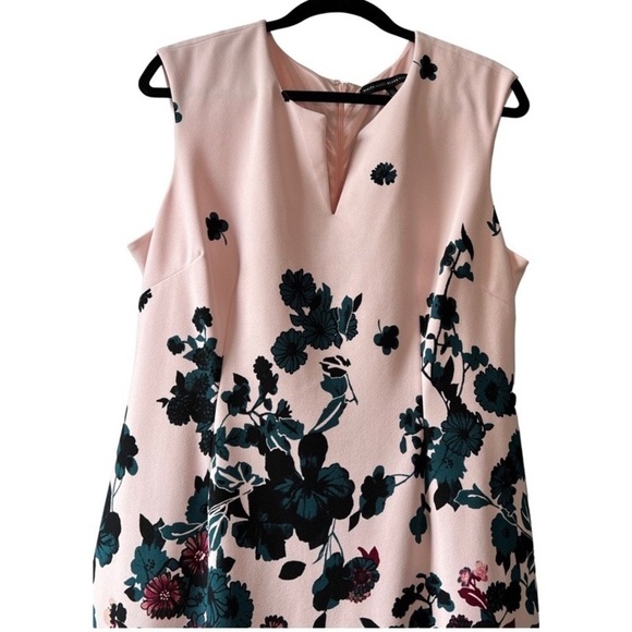 WHITE House Black Market Floral Dress Sz 16 In Great Condition - Picture 3 of 10